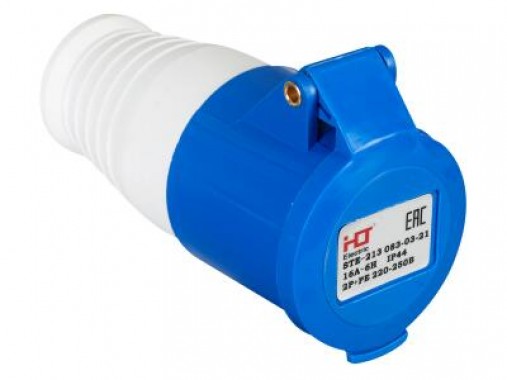 Розетка 214 переносная 3Р+РЕ 16А 380В IP44 HLT