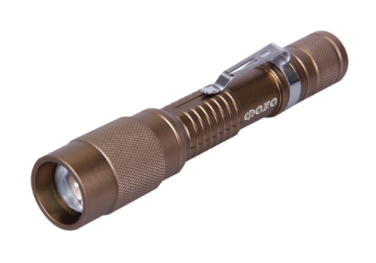 Фонарь A2-L3WZ-2AA (3W, zoom) бронзовый ФАZА