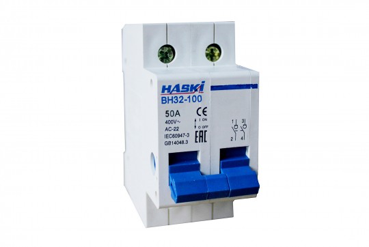 Выключатель нагрузки ВН32-100 2P 50А HASKI