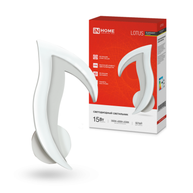 Светильник светодиодный ELEGANT LOTUS 15Вт 230В 3000-6500K 1200Лм STEP COLOR белый IN HOME