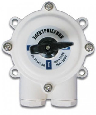 Выключатель пакетный ПВ 3-16 М1 пл. 56 (16А, IP56)