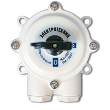 Переключатель пакетный ПП 3-16/Н2 М2 пл. 56 (16А, IP56)