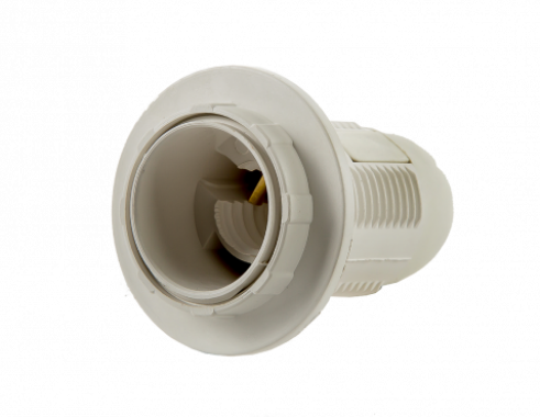 Патрон Е14-ППК пластиковый с прижимным кольцом IN HOME