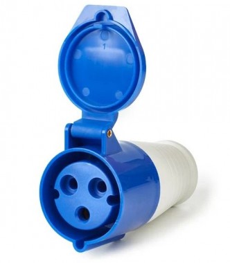 Розетка 223 переносная 2Р+РЕ 32А 230В IP44 HLT