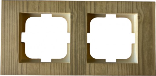 РАМКА ДВОЙНАЯ (КЛЕНОВЫЙ ЦВЕТ) GRANO