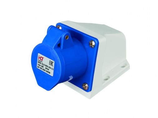 Розетка 123 стационарная 2Р+РЕ 32А 230В IP44 HLT