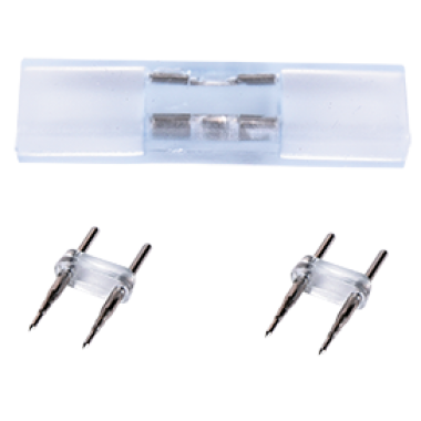 Коннектор Ecola LED strip 220V connector комплект для упрощенного соединения лента-лента 2-х конт для ленты IP68 14x7 /SCNN14ESB/