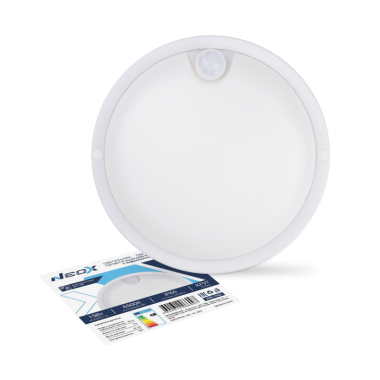 Светильник светодиодный герметичный СПП ИД-1565-КРУГ 15Вт 6500К 1350Лм с инфракрасн датчиком IP65 140мм NEOX