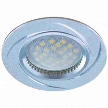 Светильник встраиваемый Ecola MR16 DL3181 GU5.3 литой (скрытый крепеж лампы) матовый хром/алюм вихрь 23x78 (кd74) /FS1607EFF/