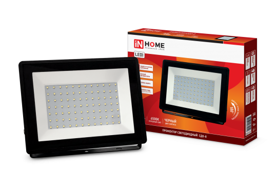 Прожектор светодиодный СДО-8 70Вт 230В 6500К 6650Лм IP65 IN HOME