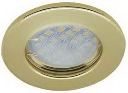 Светильник встраиваемый Ecola Light MR16 DL90 GU5.3 плоский золото 30x80 (кd74) /FG1611EFY/