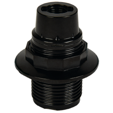 Патрон Ecola base с кольцом карболит E14 черный (1 из ч/б уп. по 10) /AB4TPBEAY/