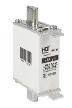 Плавкая вставка предохранителя ППН-33, габарит 00C, 160/25А HLT