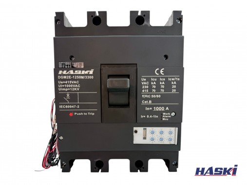 Автоматический выключатель ВА57-41 - 4710 - НР230AC с электронным расцепителем 3Р 1000А HASKI