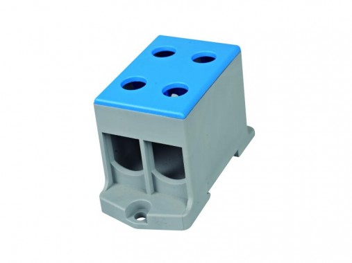 Клемма силовая вводная двойная КСВ 16-50 синяя HLT