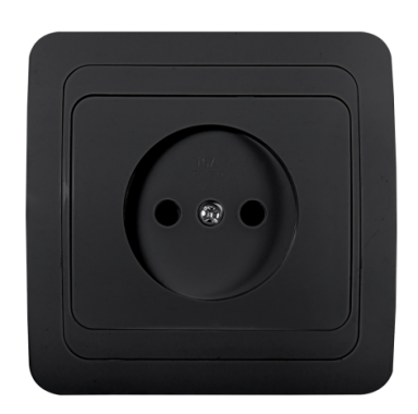 Розетка одинарная CLASSICO черная 2022B IN HOME