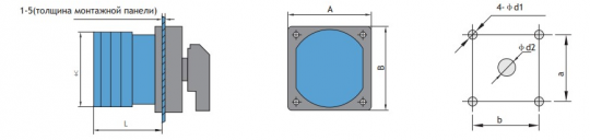 Переключатель вольтметра LW8-26-20 YH5/3  HASKI