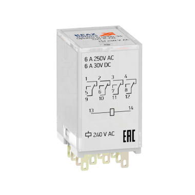 Реле промежуточное OptiRel G RP55-34-240-6-CO-S/TI
