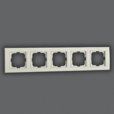 РАМКА ПЯТЕРНАЯ (БЕЛЫЙ ЦВЕТ) MINA