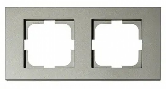 РАМКА ДВОЙНАЯ (ЦВЕТ АНТРАЦИТ) GRANO