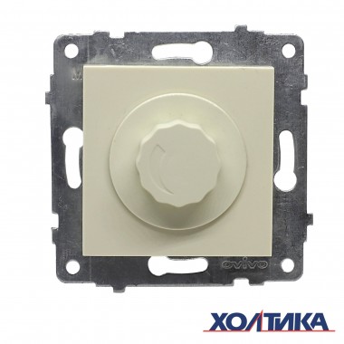 ВЫКЛЮЧАТЕЛЬ (ДИММЕР) 800 ВАТТ (КРЕМОВЫЙ ЦВЕТ) М + К