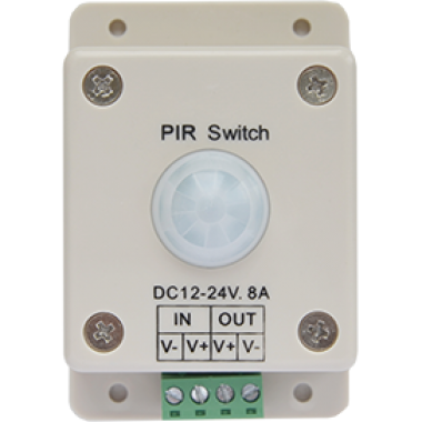 Выключатель Ecola LED IR Motion Sensor 8A 96W 12V (192W 24V) с инфракрасным датчиком движения /PIR096ESB/