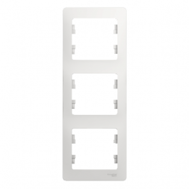 РАМКА GLOSSA 3-постовая вертикальная, БЕЛЫЙ