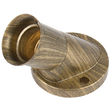 Патрон накладной Ecola base наклонный E27 черненая бронза 