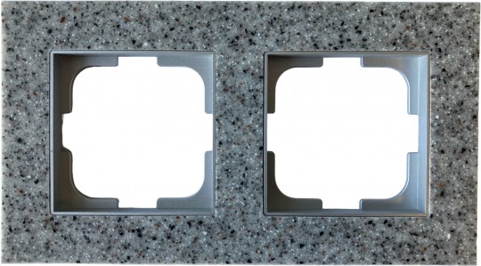 CORIAN РАМКА ДВОЙНАЯ DUSK/СЕРЕБРО