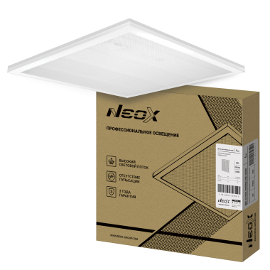 Панель светодиодная универсальная ДВО-02 4565-ПРИЗМА 45Вт 595х595мм NEOX