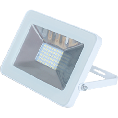 Прожектор светодиодный Ecola Projector LED 10,0W 220V 4200K IP65 тонкий белый 100x80x26 /JPWV10ELB/