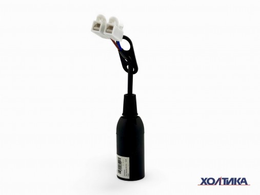 Патрон Е14 пластик, подвесной с шнуром (К) черный HASKI