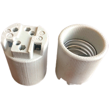 Патрон Ecola base керамический E27 белый /AB7SCWEAY/