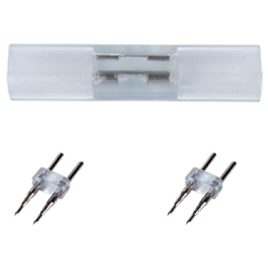 Коннектор Ecola LED strip 220V connector комплект для упрощенного соединения лента-лента 2-х конт для ленты IP68 12x7 /SCNN12ESB/