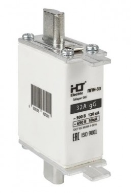 Плавкая вставка предохранителя ППН-33, габарит 00C, 160/32А HLT