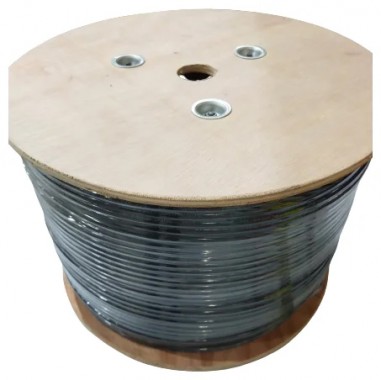 Кабель витая пара FTP CAT5E 4PR 24AWG grey PE SP-W5F006 0.5 Cu (100% медь, для внешней прокладки) 305m HASKI