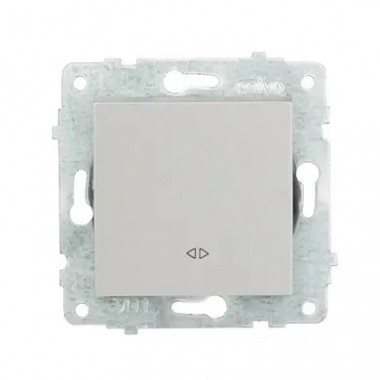 ВЫКЛЮЧАТЕЛЬ ПЕРЕКРЕСТНЫЙ (СЕРЕБРИСТЫЙ ЦВЕТ) М + К