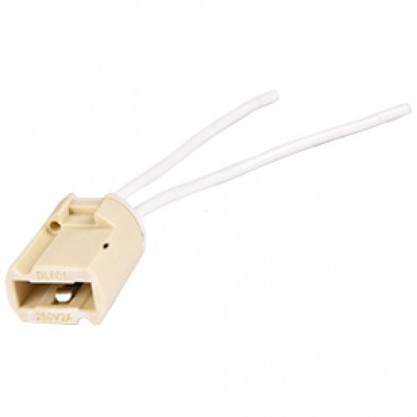 Патрон керамический Ecola base G9 патрон керамический с отверстиями для креплений с проводами 2*8 см