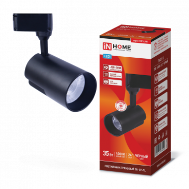 Светильник трековый светодиодный TR-07-TL 35Вт 4000К 3500Лм IP40 24 градуса черный серии TOP-LINE IN HOME