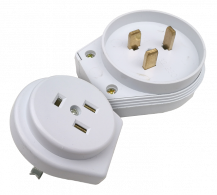 Разъем печной РШ/ВШ 32А 250В пластиковый встраиваемый белый 9133 IN HOME