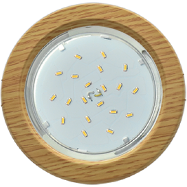 Светильник встраиваемый Ecola GX53 H4 без рефл. дерево Ясный Дуб 38x106 (к+) /SK53H4ECB/