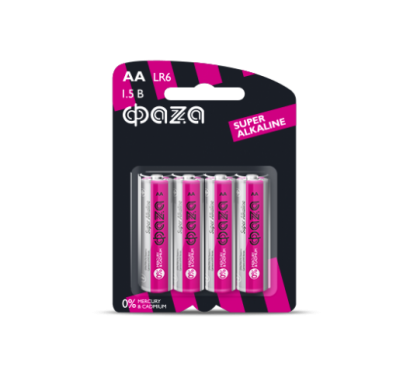 Алкалиновые элементы питания LR 6 ФАZА Super Alkaline S-2
