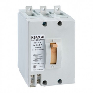 Выключатель автоматический ВА21-29-321810-40А-1,5Iн-400AC-НР220AC/DC-У3-КЭАЗ