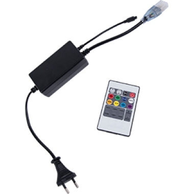 Ecola LED strip 220V RGB IR controller (IP20) 1000W 4,5A для ленты 220V 14x7 IP68 с инфракрасным пультом /CR141KESB/