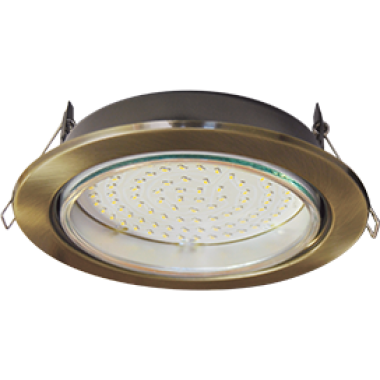 Светильник встраиваемый Ecola GX70-H5 без рефл. черненая бронза 53x151 (кd135) /FN70H5ECB/