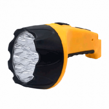 Фонарь ручной аккумуляторный MLA 04 15LED 200Lm 6ч 3 режима, з/у 230В ЧЕРНО-ЖЁЛТЫЙ IN HOME