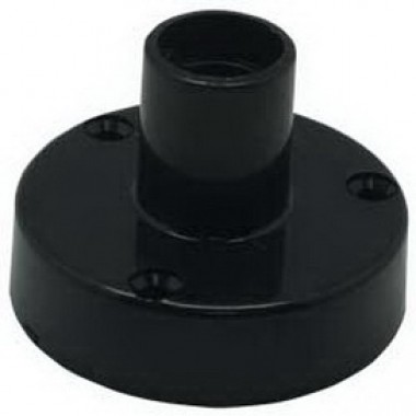 Патрон накладной Ecola base прямой E14 черный /AB7SLBEAY/