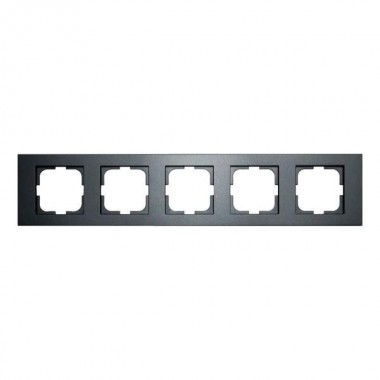 РАМКА ПЯТЕРНАЯ (АНТРАЦИТ ЦВЕТ) GRANO