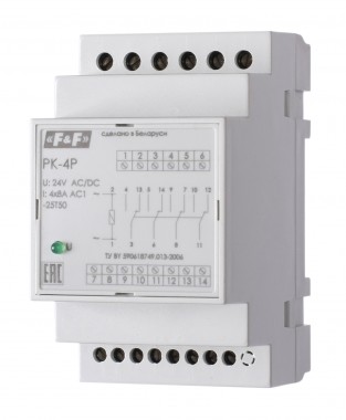 Реле электромагнитное PK-4P-110