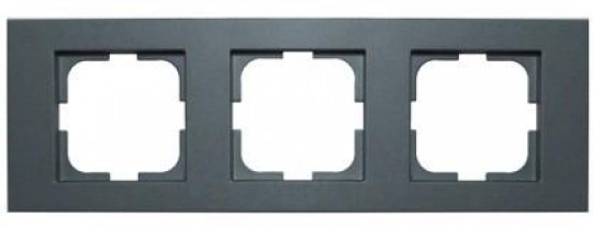 РАМКА ТРОЙНАЯ (ДЫМЧАТЫЙ ЦВЕТ) GRANO